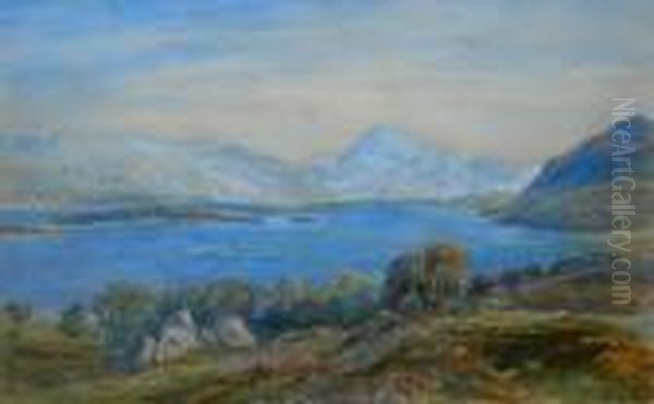 A Highland Loch Oil Painting by John MacWhirter