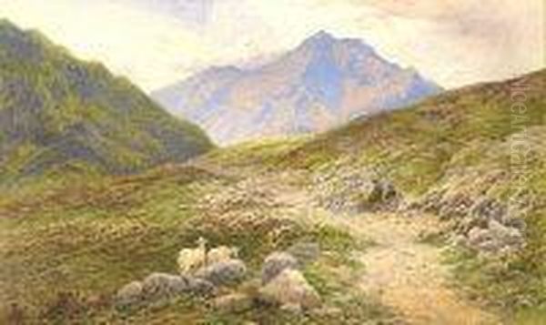 View Near Glencoe Oil Painting by John MacWhirter