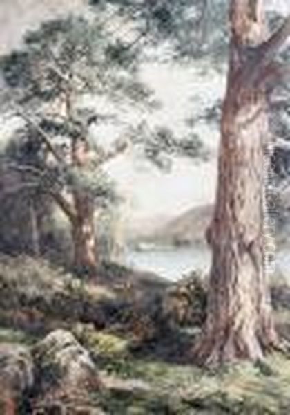 Loch-am-eilan Oil Painting by John MacWhirter