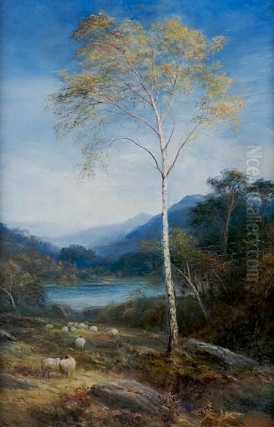 Silver Birch Oil Painting by John MacWhirter