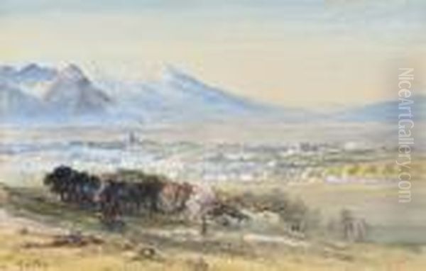 Salt Lake City, Utah Oil Painting by John MacWhirter