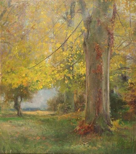 Autumn Colours Oil Painting by John MacWhirter