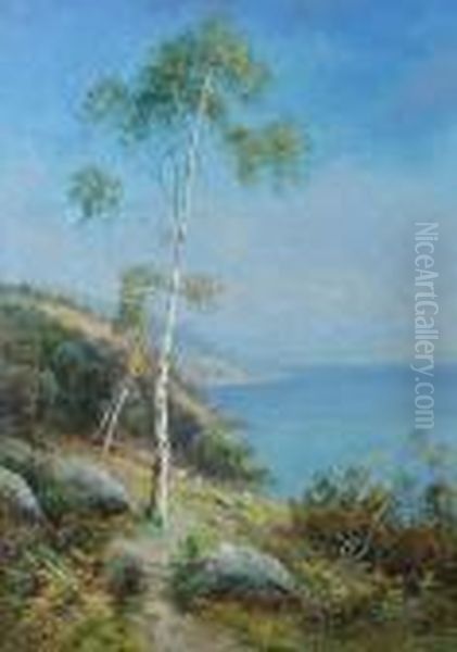 Coastal Scene Oil Painting by John MacWhirter