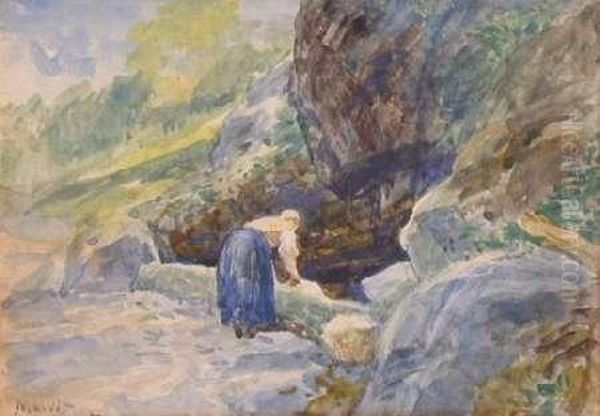 At The Well Oil Painting by John MacWhirter