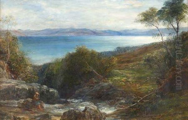 Isle Of Skye Looking To The Mainland Oil Painting by John MacWhirter