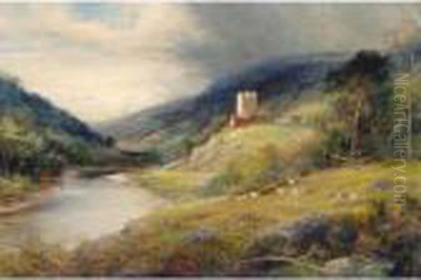 The Bend Of The River Oil Painting by John MacWhirter