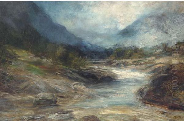 The Shepherds Bridge, Arran Oil Painting by John MacWhirter