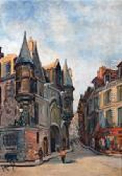 Hotel De Sens Oil Painting by Gustave Madelain