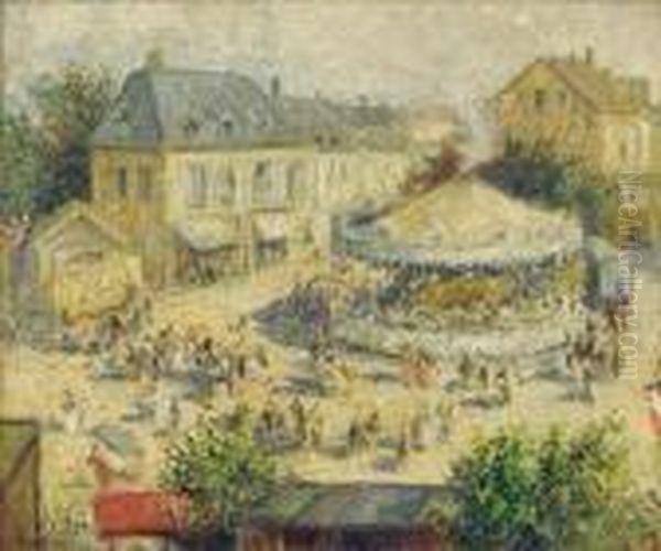 Le Manege Oil Painting by Gustave Madelain