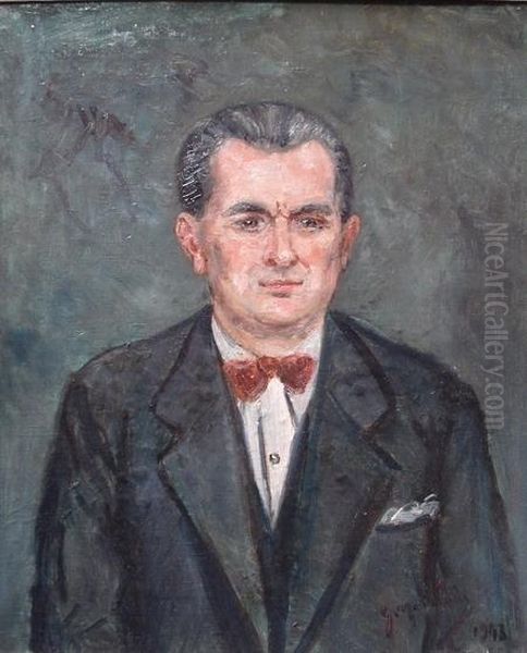 Portrait D'homme Oil Painting by Gustave Madelain