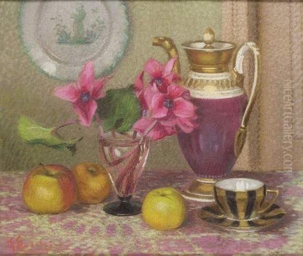 Nature Morte Oil Painting by Gustave Madelain