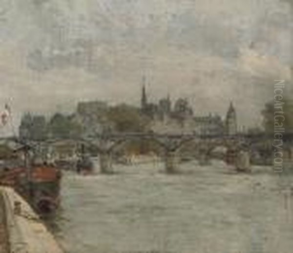 Azle De La Cita, Paris Oil Painting by Gustave Madelain