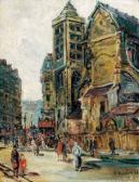 Saint Nicolas Du Chardonnet Oil Painting by Gustave Madelain