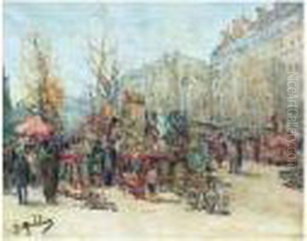 La Brocante Oil Painting by Gustave Madelain