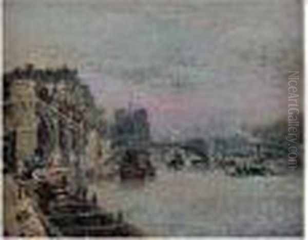 Paris, Notre-dame Oil Painting by Gustave Madelain