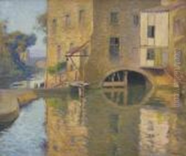 Le Moulin Du Roy, Carcassonne Oil Painting by Paul Madeline