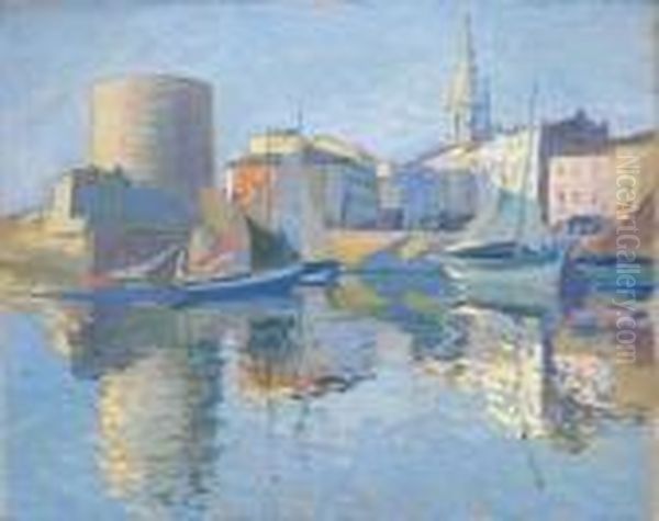 Le Vieux Port De La Rochelle Oil Painting by Paul Madeline