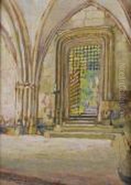 Parvis D'eglise Oil Painting by Paul Madeline