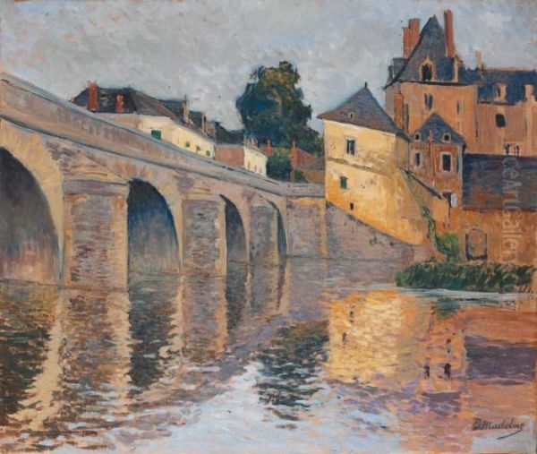 Le Pont Du Village Oil Painting by Paul Madeline