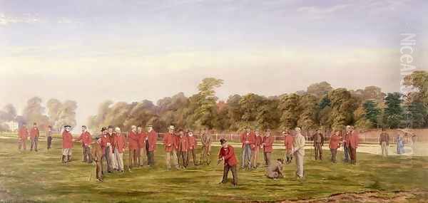 Golf at Blackheath, 1875 Oil Painting by Francis, Sir Powell