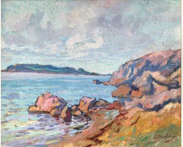 La Cote Rocheuse A Loguivy Oil Painting by Paul Madeline