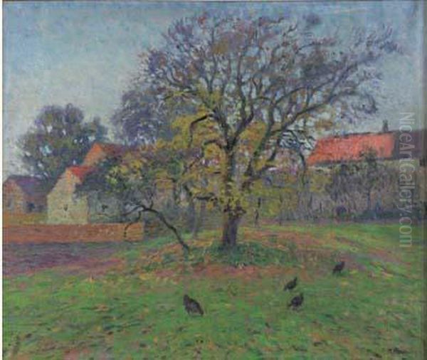 Ferme Creusoise Oil Painting by Paul Madeline