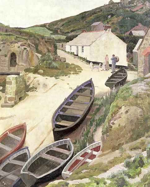 Porthgwarra, Cornwall Oil Painting by Ernest Procter