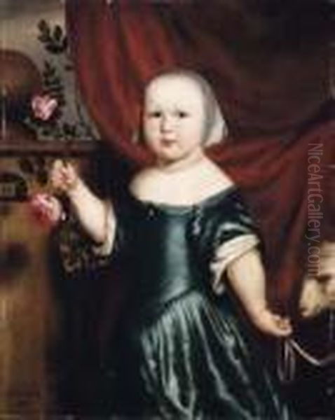 Ritratto Di Bambina Oil Painting by Nicolaes Maes