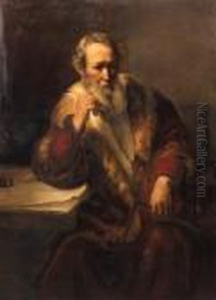 The Apostle Thomas Oil Painting by Nicolaes Maes