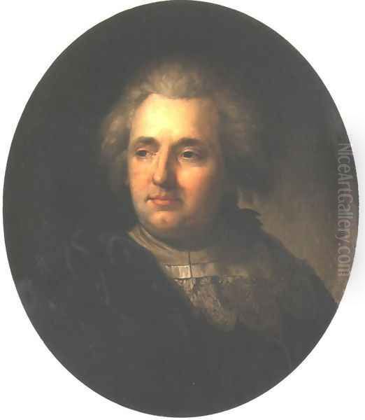 Portrait of Franciszek Smuglewicz Oil Painting by Jozef Peszka