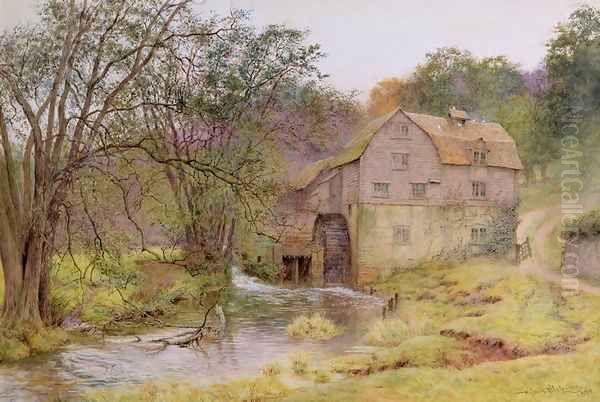 The Never Failing Brook, The Busy Stream, 1898 Oil Painting by Wilmot, R.W.S. Pilsbury