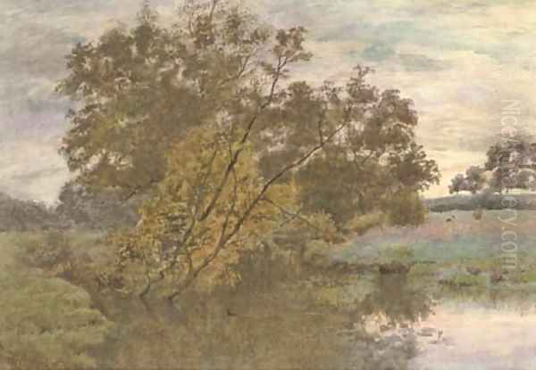 A summer evening Oil Painting by Wilmot, R.W.S. Pilsbury