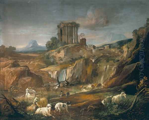 Landscape with Ruins by Gaspard Dughet Poussin