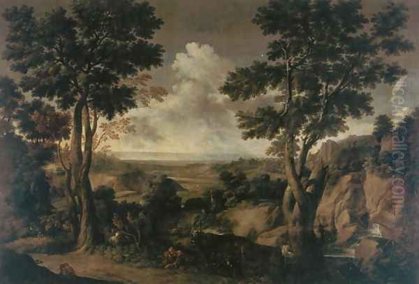 Landscape with Trees Oil Painting by Gaspard Dughet Poussin