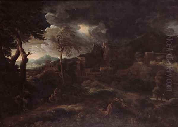 The Storm Oil Painting by Gaspard Dughet Poussin