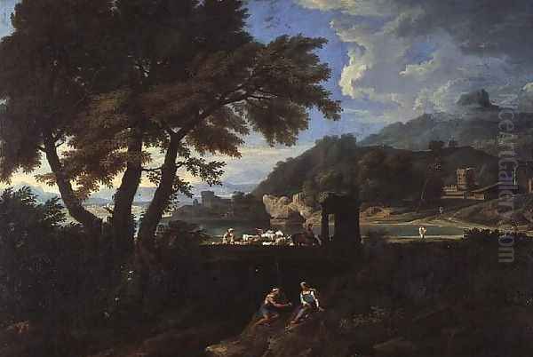 Landscape Oil Painting by Gaspard Dughet Poussin