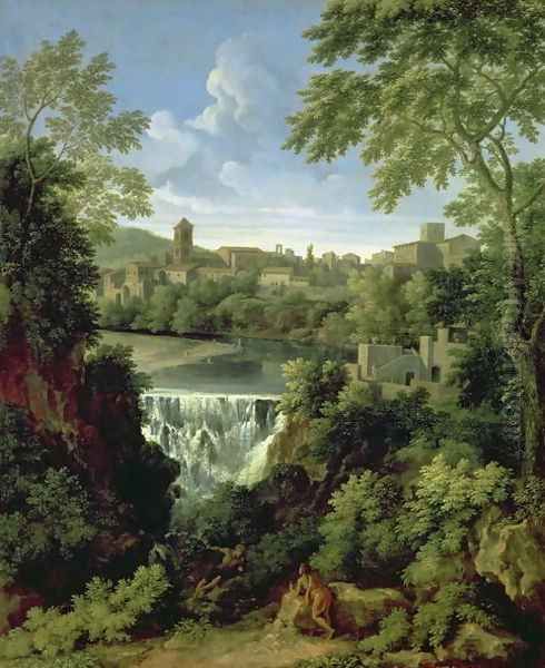 The Falls of Tivoli, c.1661-63 Oil Painting by Gaspard Dughet Poussin