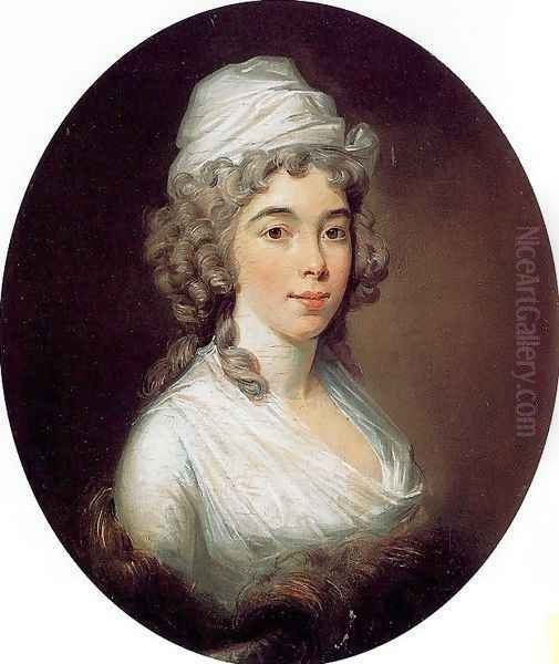 Mary Logan Henderson Oil Painting by Frederick Prussia Plowman