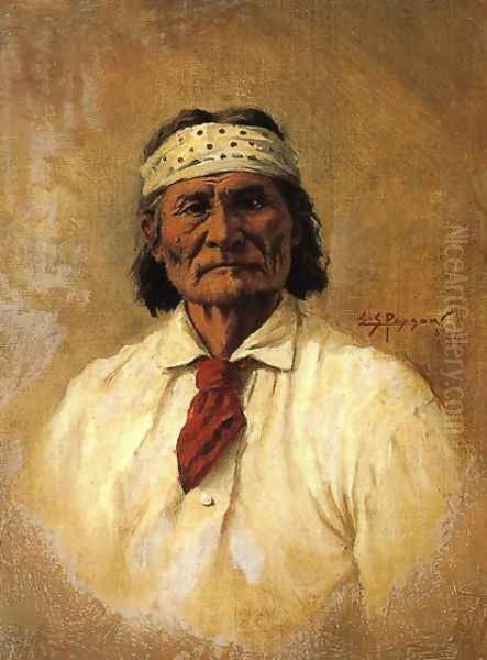 Geronimo Oil Painting by Edgar Samuel Paxson