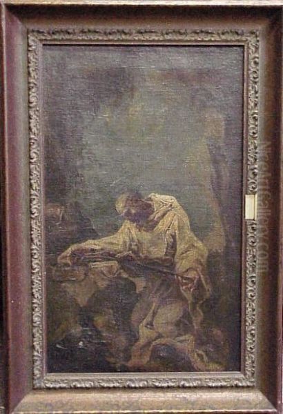 Hermit Saint Oil Painting by Alessandro Magnasco