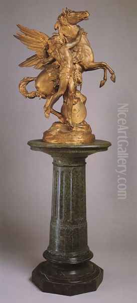 Perseus and Pegasus Oil Painting by Emile-Louis Picault