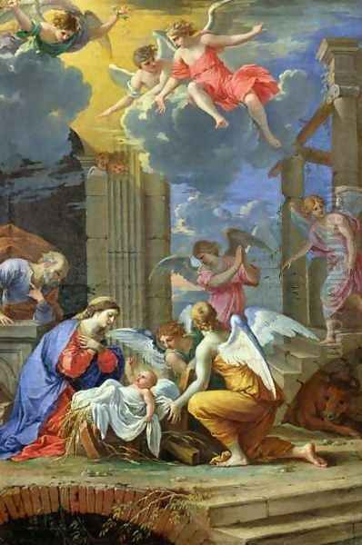 Nativity, 1667 Oil Painting by Charles Poerson