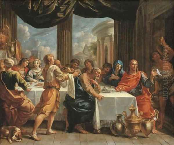 The Marriage at Cana Oil Painting by Charles Poerson