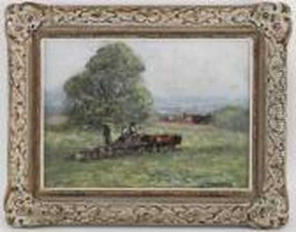 Paysan Avec Charrue Oil Painting by Fernand Maillaud