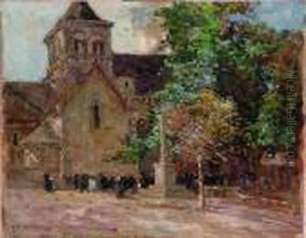 L'eglise De La Bertenoux Oil Painting by Fernand Maillaud