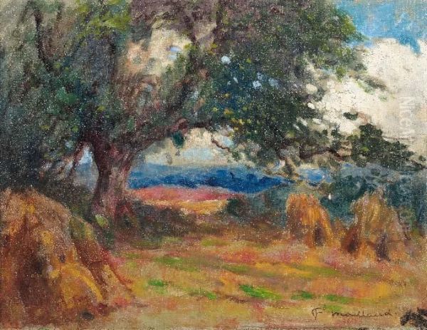 Meules De Gerbes Oil Painting by Fernand Maillaud