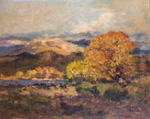 Paysage De Correze En Automne Oil Painting by Fernand Maillaud