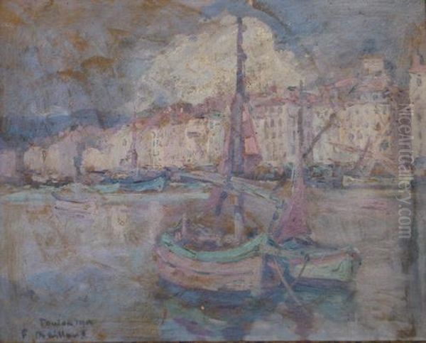 Puerto De Toulon Oil Painting by Fernand Maillaud