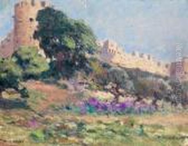 Vue D'une Forteresse Oil Painting by Fernand Maillaud