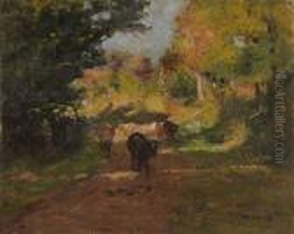 Retour Du Paturage Oil Painting by Fernand Maillaud